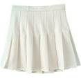 thumbnail image 2 of Jovati Jupe Plissée Unie d'Uniforme Scolaire pour Femmes, Style Académique, 2 of 4