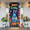 thumbnail image 4 of Clearance Bunny Easter, Easter Door Curtain Suitable For Large Party Supplies Room Garden Wall Decoration Holiday Decoration Background, 4 of 6