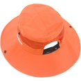 thumbnail image 2 of Muryobao Toddler Child Kids Girls Summer Sun Hat Wide Brim UV Protection Hats Floppy Bucket Cap for Beach Fishing Gardening Pure Orange, 2 of 7