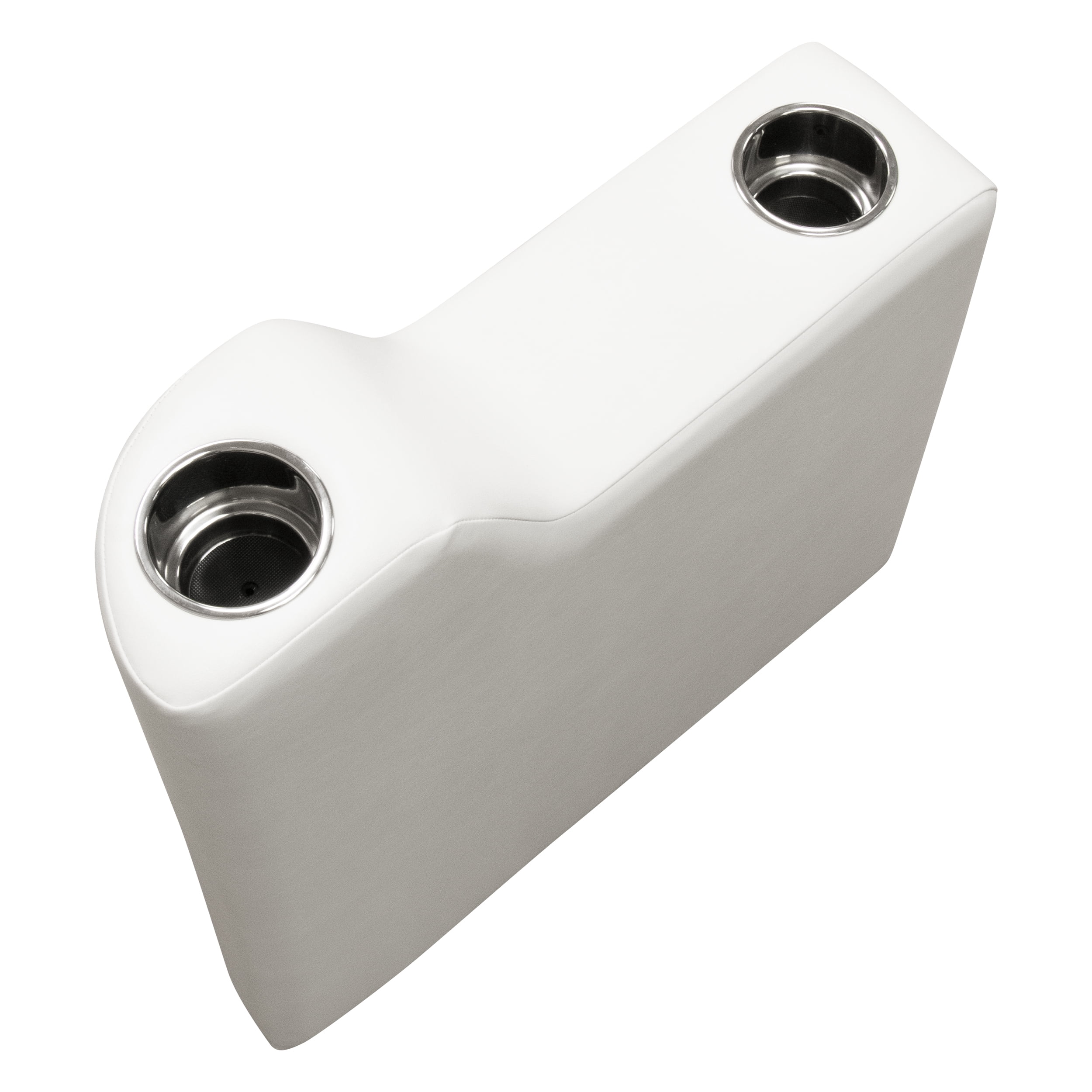 Wise DLX3009-204 DLX Series Pontoon Left Radius Arm Rest - Brite White