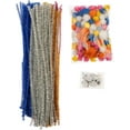 thumbnail image 3 of 300pcs John Bead Craft Pack Glitter Mix Pipe Cleaners for Crafts Pompoms Googly Eyes Set Arts School Supplies, 3 of 4
