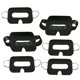 thumbnail image 4 of 100 Uds. Mascarillas desechables para la cara, cubierta para los ojos, tela no tejida, fácil de usar, relleno , máscara para auriculares , Negro, 4 of 8