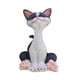 thumbnail image 2 of Figura de gato, adorno de mesa de resina, decoración del hogar, adornos de gato de la suerte, artesanías Gris, 2 of 9