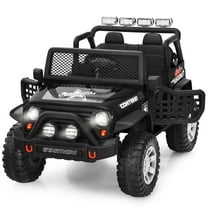Gymax 12V Electric Kids Ride On Car Truck w/ MP3 Horn 2.4G Remote Control Black