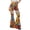 Boho Hippie Daisy Flower, variant on Easter Day Womens High Waist Wide Leg Yoga Leggings Bell Bottoms Pants Colorful Egg Floral Bunny Fashion Tummy Control Workout Pants for Running Sports, Size XL