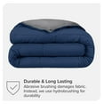 thumbnail image 4 of Queen Comforter - Reversible Colors - Goose Down Alternative - Ultra-Soft - Premium 1800 Series - All Season Warmth - Bedding Comforter (Queen, Dark Blue/Grey), 4 of 8