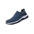 thumbnail image 6 of Daeful Men Running Shoe Breathable Hiking Shoes Flat Flats Mens Comfort Slip-Resistant Slip On Loafers Blue 10, 6 of 9