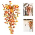 thumbnail image 2 of Artificial Hanging Vine with Autumn Green Leaves, 29.92 inch Silk Morning Glory Vines for Outdoor, UV Resistant Fake Wall Hanging Flower Plant for Patio Porch Balcony, Farmhouse Fall Decor, 2 of 4
