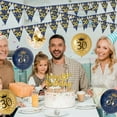 thumbnail image 5 of AYUQI 30th Birthday Decorations Men Blue Gold Happy 30th Birthday Banner, 30th Birthday Balloons, Navy Blue Gold Latex Balloons Party Decorations Confetti Balloons for Men 30 Birthday Party Supplies, 5 of 7