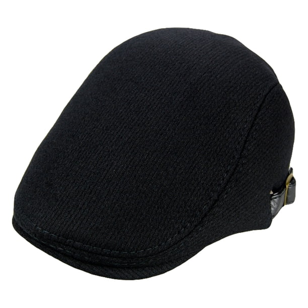 1 boina de lana ajustable con visera vintage para hombre, estilo informal