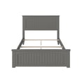 thumbnail image 4 of Nantucket Full Wood Foundation Bed with Matching Footboard in Grey, 4 of 8