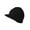 Black, variant on Top Headwear Solid Cuffless Beanie Visor - Black
