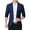 Navy, variant on SWSMCLT Men's Business Long Sleeve Slim Fit Suit Jacket Casual Blazer Fitted Fall Semi Formal Suit Separate Black 44
