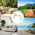 thumbnail image 5 of 6ft Heavy Duty Folding Table, Fold in Half Plastic Table with Handle, Portable Indoor Outdoor Utility Table for Party, Picnic, Camping, BBQ & Kitchen, 5 of 8