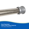 thumbnail image 6 of Kenney® Twist & Fit™ No Tools, Rust-Resistant Painted Steel, Cam-Lock Tension Shower Curtain Rod, 42-72", Brushed Nickel, 6 of 10