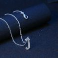 thumbnail image 5 of EOEMY Sterling Silver Plated Necklace Women Pendant Initial Letter Alphabet B375-J, 5 of 7