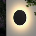 thumbnail image 1 of 10W Modern Black LED Outdoor Wall Light IP65 Warm White 3000K 15CM Lámpara de pared exterior impermeable redonda para jardín Terraza Garaje [Clase de eficiencia energética A+] TUNC Sencillez, 1 of 5