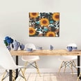 thumbnail image 5 of Zufioo Vintage Sunflowes Print Canvas Decorative Painting with Solid Wood Frame Art Decoration, Suitable for Home and Office Wall Decoration, 5 of 6