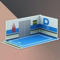 thumbnail image 4 of PVC Parking Lot Diecast Car Garage Underground Garage Car Scene Display for 1:32 32108 Blue, 4 of 6
