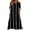 Black, variant on Women's Summer Dresses Striped Boho Crew Neck Cold Shoulder Loose Fit Casual Long Dress with Pockets Sundresses for Women Red Xxl