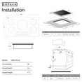 thumbnail image 3 of Empava 36 in. Electric Stove Induction Cooktops with 5 Power Boost Heating Elements Smooth Surface Vitro Ceramic Glass in Black, 3 of 9