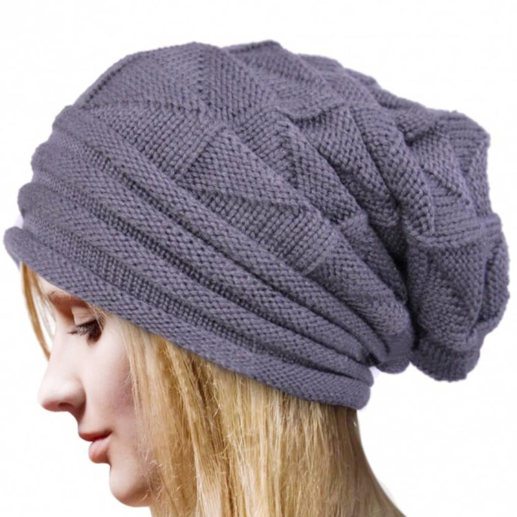New Unisex Knitted Winter Warm Ski Slouch Beanie Hat 