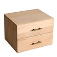 thumbnail image 4 of Caja de almacenamiento de aceites esenciales, soporte de madera para almacenamiento, 2 cajones, presentación para el hogar, organizador de aceites de, 4 of 8