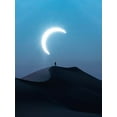 thumbnail image 2 of Aldaie, Ahmed 19x24 Black Ornate Wood Framed with Double Matting Museum Art Print Titled - Fascinating view of the solar eclipse, 2 of 4