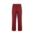 thumbnail image 3 of Christmas Valentine Holiday Gift Men's Pants Button Slacks Baggy Trousers Straight Leg Pants Wide Leg Slacks Trendy Solid Color Trousers Pockets Pants Loose Walking Slacks Casual Work Office Trousers, 3 of 6