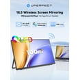thumbnail image 4 of Wireless Portable Monitor 18.5 inch 1080P 100Hz, No Cables Needed to Connect Phone/Laptop, 4H Battery Auto-Rotate, IPS 123% sRGB USB-C HDMI Travel Display for Remote Work Streamers Coders, 4 of 10