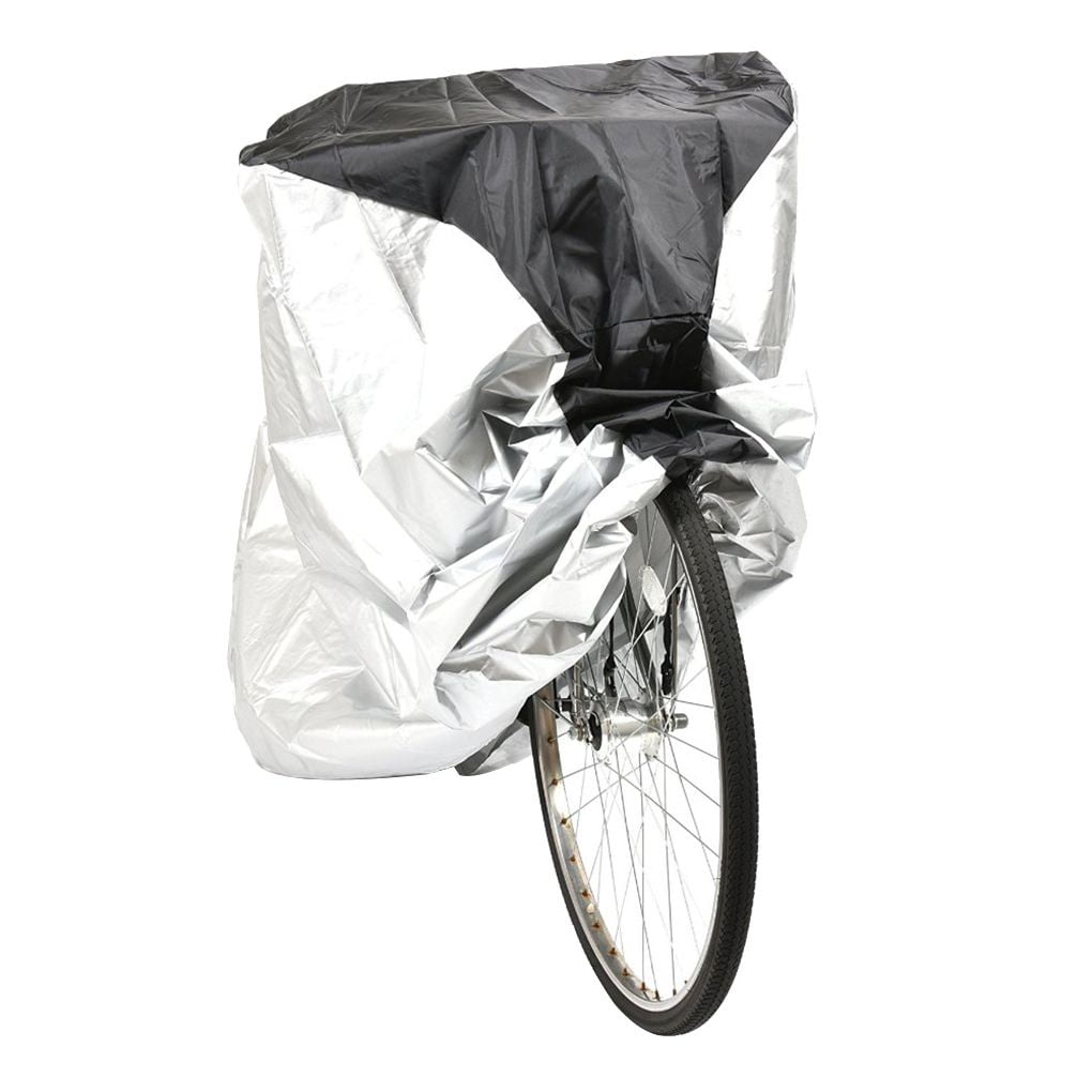 XL Waterproof Outdoor Bicycle Cover Oxford Fabric Storage Rain Sun UV Dust Wind Proof Motorcycle Covers for Mountain Road Electric Bike Tricycle Cruiser GES Bike Cover for 2 or 3 Bikes