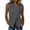 Dark Gray, variant on Women Linen V-Neck Wrap Top Sleeveless Casual Fashion Trendy Comfy Vacation Beach Travel Loose Blouse Tank Tops, Orange XXL