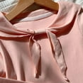 thumbnail image 3 of Riecok Girls Long Sleeve Tops Sailor Collared Solid Bottoming Blouse Cotton Lightweight Basic Pullover Tops, 3 of 3