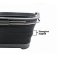 thumbnail image 5 of SAMMART Expandable & Collapsible Dish Drainer - Foldable Drying Rack - Portable Dinnerware Organizer - Space Saving Kitchen Storage Tray, 5 of 7