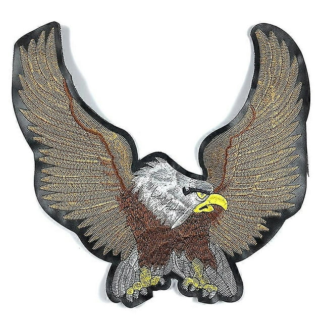 Eagle Embroidery Patches Stripes Badge Hook Backing Or Iron On Or Sew-rx
