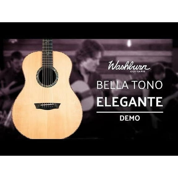 Washburn Bella Tono Elegante S24S Studio Acoustic Guitar Gloss Natural