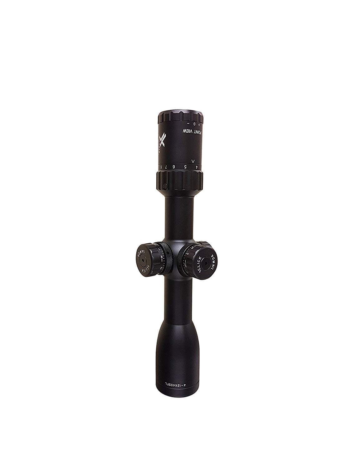Xgazer Optics Point View Rifle Scope, Fast Focus Eyepiece & Accurate W/E Adjustment, Compact Lightweight & Short, Lockable W/E Turrets, 1-Piece Tube, Side Parallax Adjustment, Duplex Reticle 4-12x40