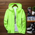 thumbnail image 2 of Chaqueta fina deportiva para ciclismo al aire libre para hombre, chaqueta cortavientos holgada informal para hombre, prendas de vestir de color caramelo, Tops, 2 of 5