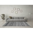 thumbnail image 3 of Ahgly Company Indoor Round Abstract Gray Modern Area Rugs, 3' Round, 3 of 4