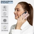thumbnail image 4 of Allytechgroup 2024 New Trendy Back Case Cover for Apple iPhone XS Max, Premium PU Leather Luxury Design with Ring Holder Stand Bracket Bumper Shockproof Phone Case for Girls Women, Rosegold, 4 of 8
