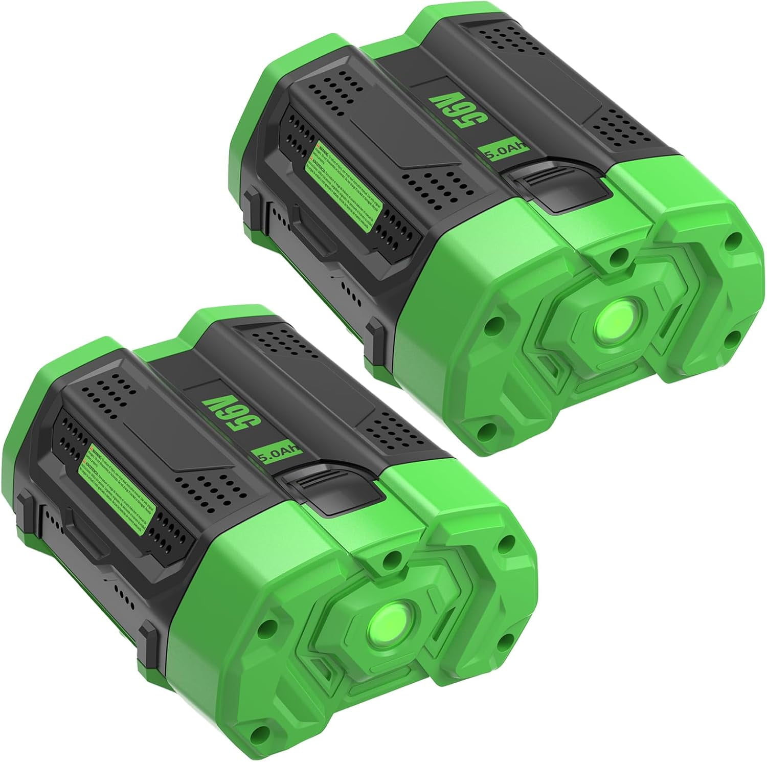2Pack 56V 5.0Ah Replacement Battery Compatible with EGO 56V Battery Compatible with EGO 56 Volt 5000mAh BA2800 BA4200 CS1604 CS1804 CS1403 HT2400 LB6504 LB5804 LB6500 LB4800 Power Tool (5.0-2Pack)