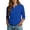 Blue, variant on Henley Tops for Women, Yigetop Women's Solid Color 3/4 Sleeves Blouse Tops Henley V Neck Button Down Shirts Business Casual Outfit V Neck 3/4 Sleeve Tops for Women Beige L