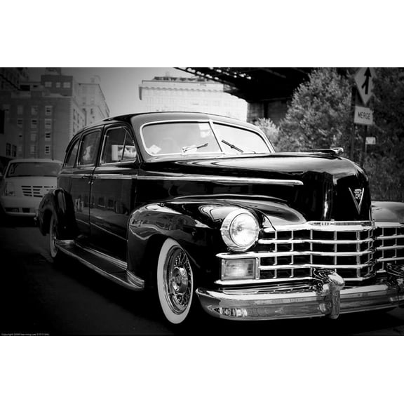 Old Cadillac1 - CANVAS OR FINE PRINT WALL ART