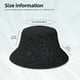 thumbnail image 3 of Balery Black Glitter Sombreros para el sol para hombre y mujer, sombrero de pescador con UPF 50+, 3 of 6