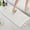 Ivory White, variant on Waffle Bath Mat Super Absorbent Boho Bath Mat Non Slip Bath Rugs for Bathroom Floor Machine Washable Dry Fast Bathroom Rugs with Handmade Tassels, 17" x 24", Sage