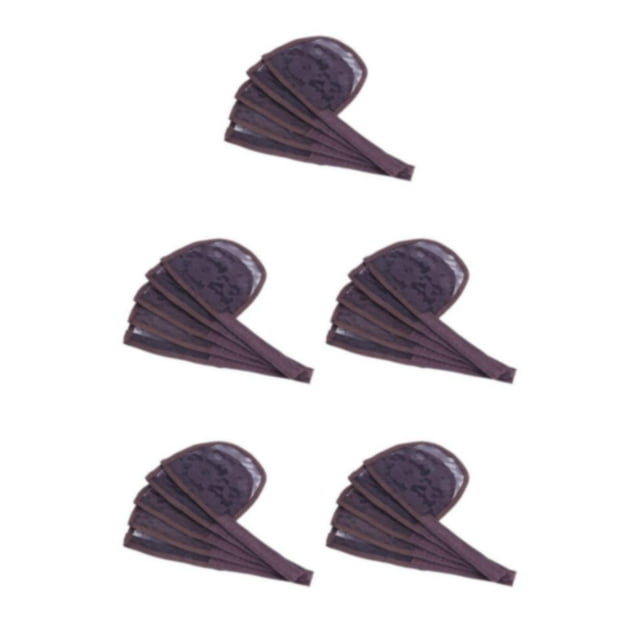 Destyer 5 Pcs Filet à Cheveux pour Accessoires de Queue de Cheval Tissage de Cheveux Perruques Marron Longueur 19.2cm 5Ensemble