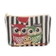 thumbnail image 1 of Bolso cosmético de las mujeres del vintage Bolso de almacenamiento del patrón del búho Bolso de v Romacci Bolsa cosmética femenina, 1 of 5