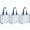Dark blue, variant on 2-Pack Clear Tote Bag 12x12x6, Transparent See Through Clear Tote Bag