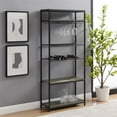 thumbnail image 2 of 69" Wine Bottle and Stemware Storage Shelf in Cerused Ash, 2 of 6