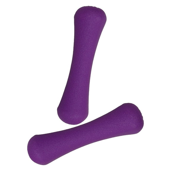 HOMEMAXS  2 Pcs Plastic Dumbbells Kids Workout Equipment Fitness Purple